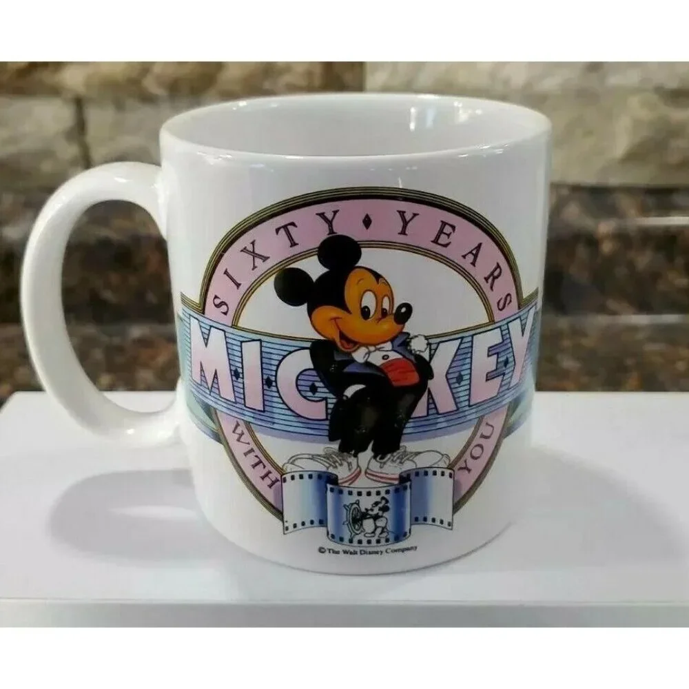 Vintage 1988 Mickey Mouse-Walt Disney Company “60 Years With You” Coffee Mug!